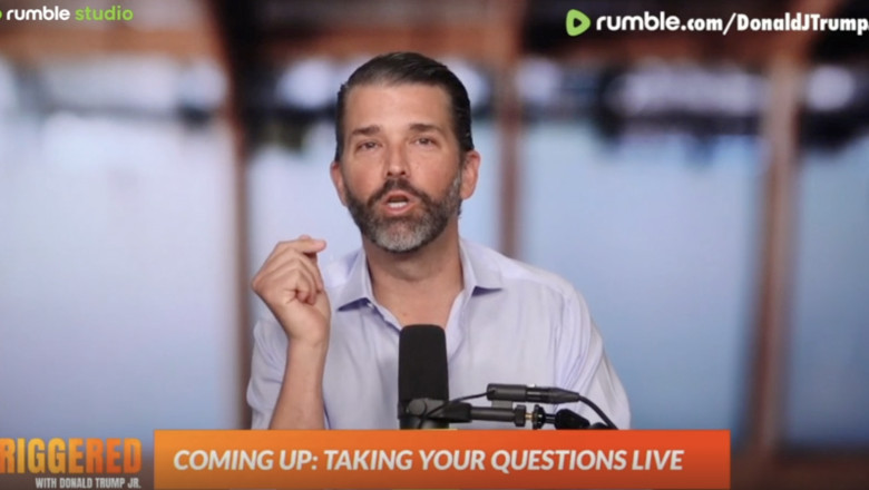 Captură video din podcastul lui Donald Trump Jr.