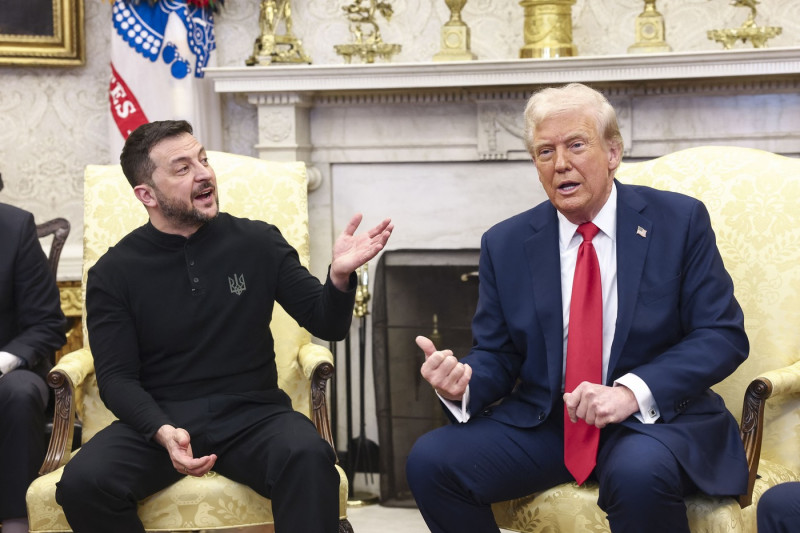 US President Donald Trump welcomes Ukrainian President Volodymyr Zelensky to the White House, WASHINGTON, United States - 28 Feb 2025