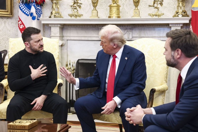 US President Donald Trump welcomes Ukrainian President Volodymyr Zelensky to the White House, WASHINGTON, United States - 28 Feb 2025