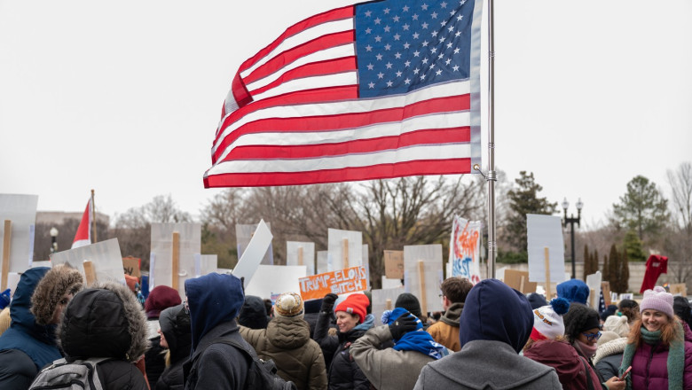 Scientists and Clinicians Protest Cuts to Research Funding and Staff Reductions Outside HHS