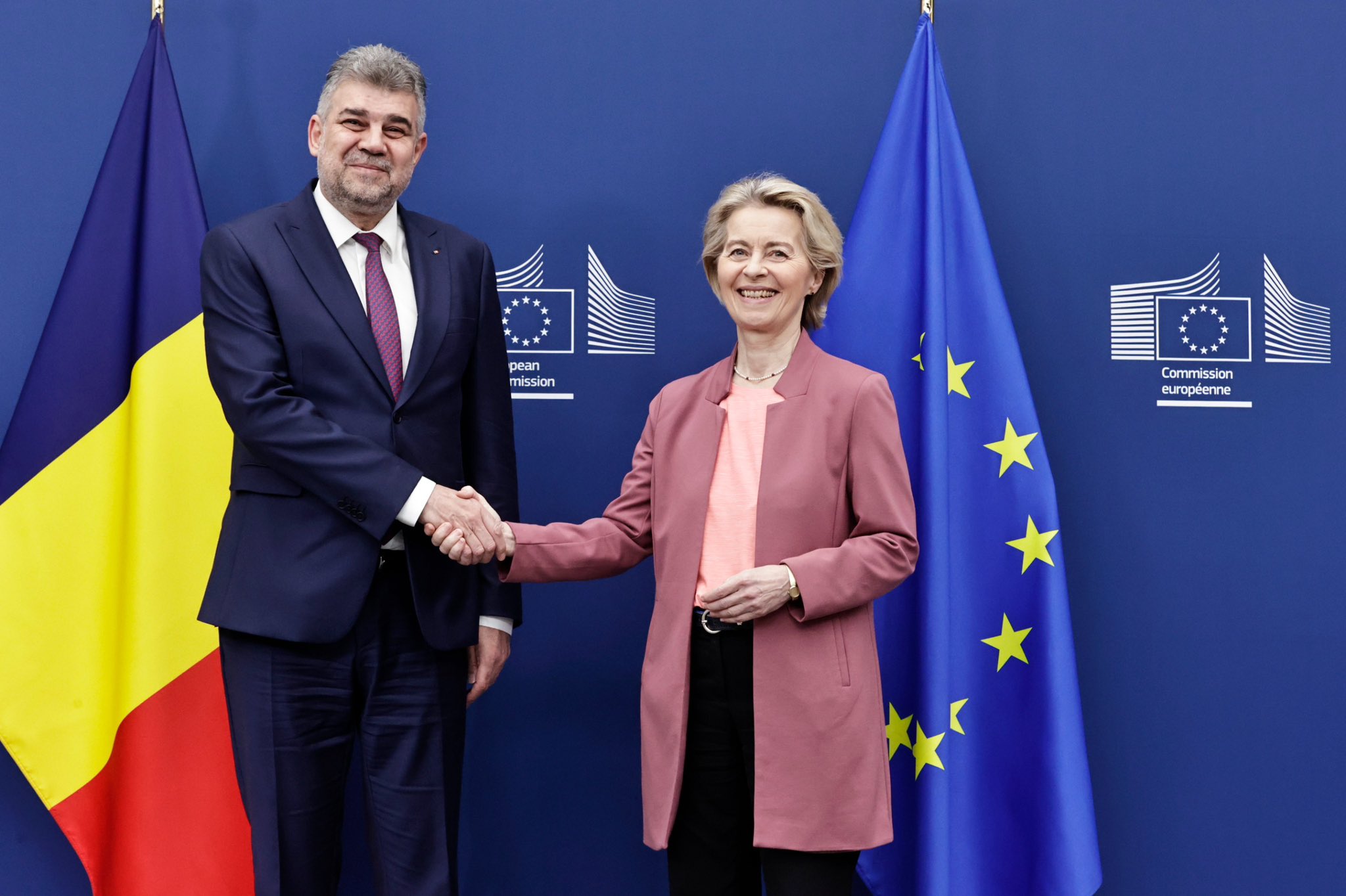 Ciolacu a discutat cu Ursula von der Leyen despre accelerarea PNRR și „securitatea” alegerilor. „România trebuie să fie la masă”