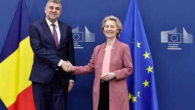 Marcel Ciolacu și Ursula von der Leyen, la Bruxelles. Foto- Marcel Ciolacu:X