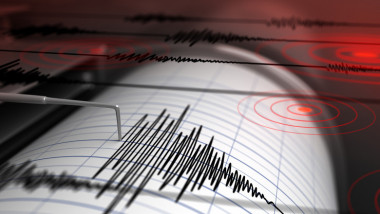 seismograf care inregistreaza un cutremur