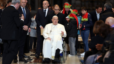 Pope Francis Bergoglio attends the celebration of the Epiphany of the Lord Holy Mass