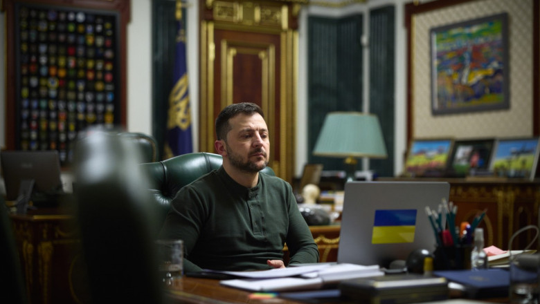 Ukrainian President Volodymyr Zelenskyy Call with Norwegian Prime Minister Jonas Gahr Store