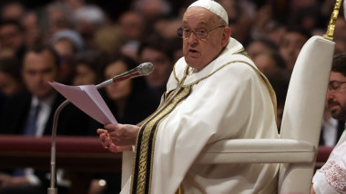 Pope Francis Bergoglio attends the celebration of the Epiphany of the Lord Holy Mass