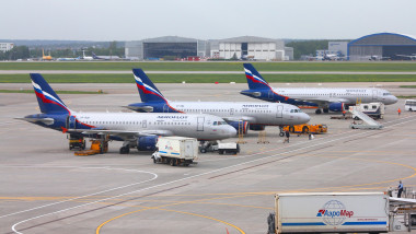 Moscow,,Russia,-,May,12,,2012:,Aeroflot,Russian,Airlines,Fleet