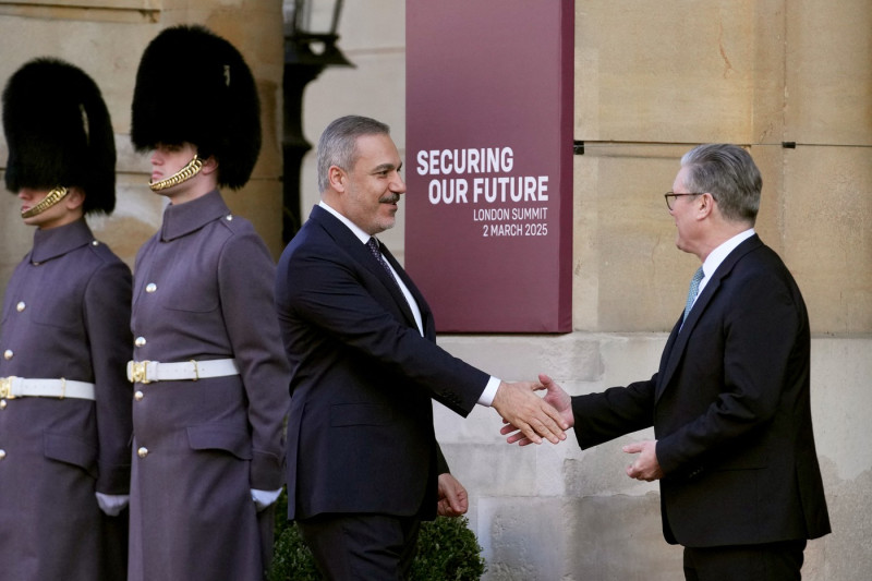 Réunion avec les dirigeants européens lors d'un sommet sur l'Ukraine à Lancaster House à Londres