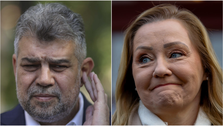 Elena Lasconi si Marcel Ciolacu