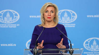 maria zaharova sustine o conferinta de presa