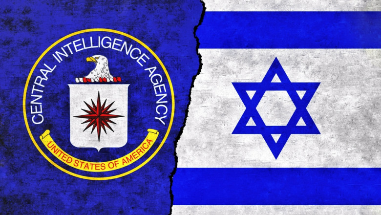 Dhaka,,Bangladesh,,June,2023:,Israel,And,Cia,Flag,On,Wall