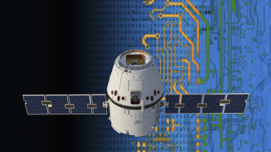 Satellite technology, conceptual illustration