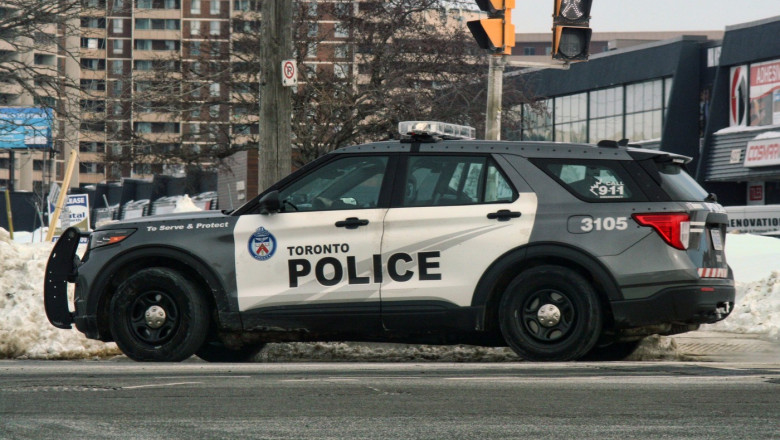 masina de politie in toronto