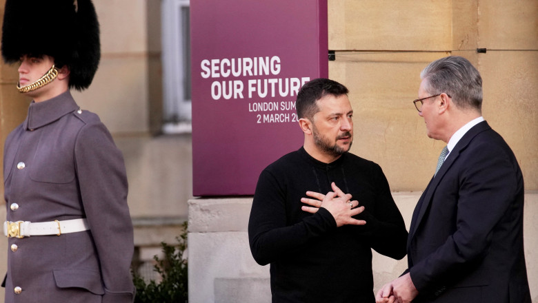 Zelensky Arrives for A Summit on Ukraine - London