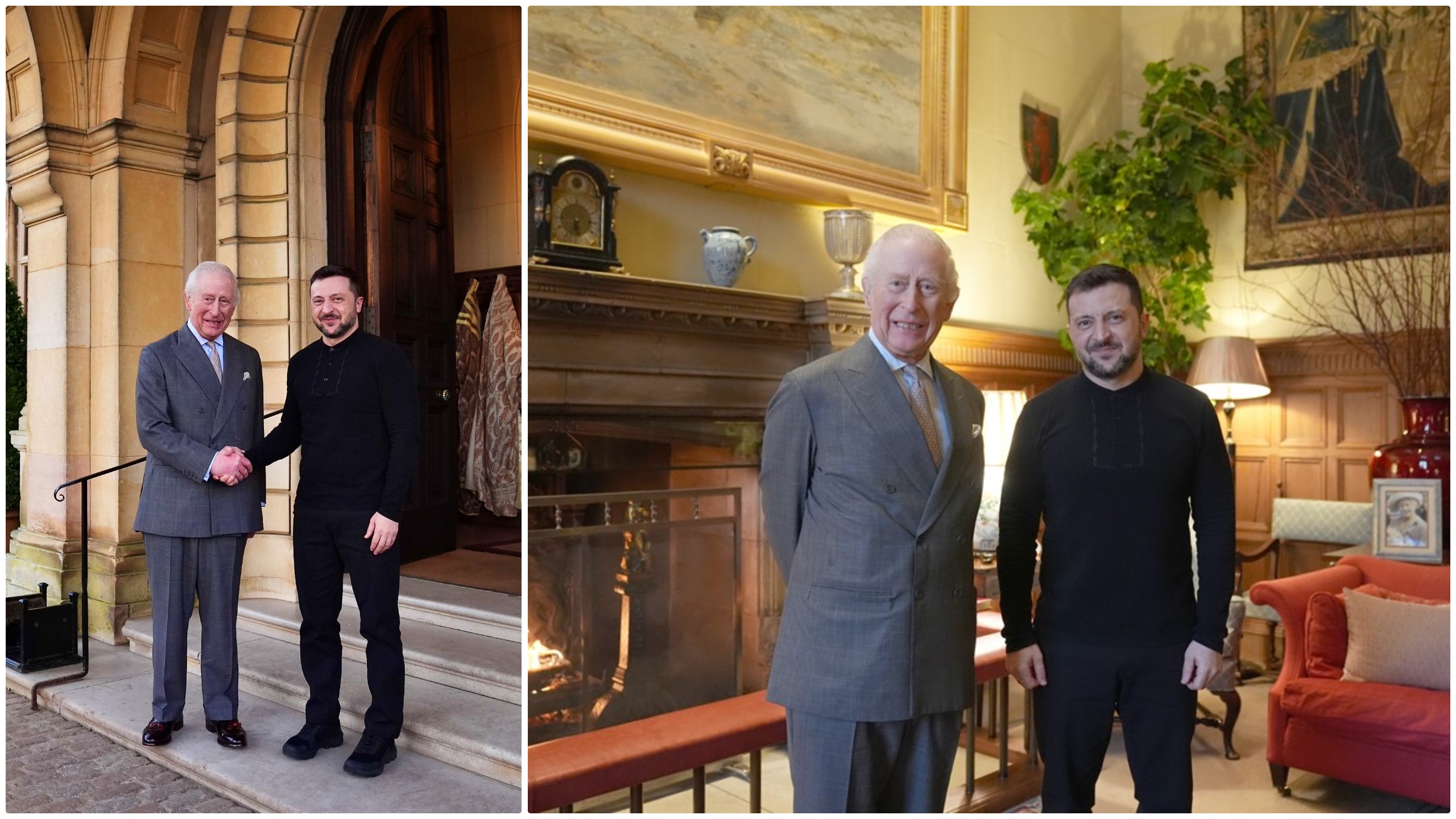 Întâlnire istorică la Sandringham. BBC: Spre deosebire de Trump, Regele Charles nu are probleme cu ţinuta lui Zelenski