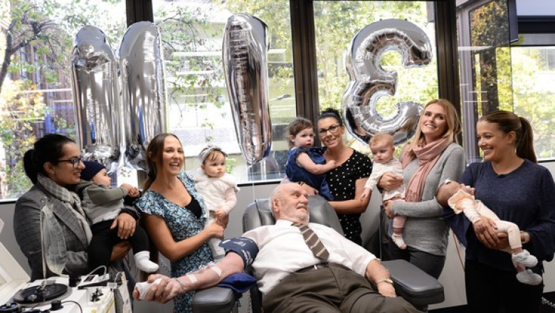 81-Jähriger mit seltener Blutgruppe spendet letztes mal Blut