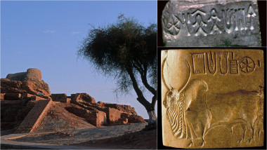 Mohenjo-daro, Pakistan / exemple din scrierea harappă