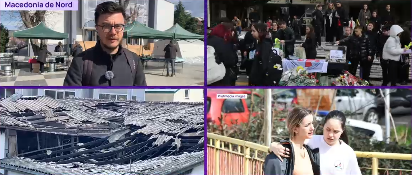 Corespondență Digi24: Tensiune tot mai mare în Macedonia de Nord, după incendiul din „Pulse”. Toate cluburile din țară, controlate