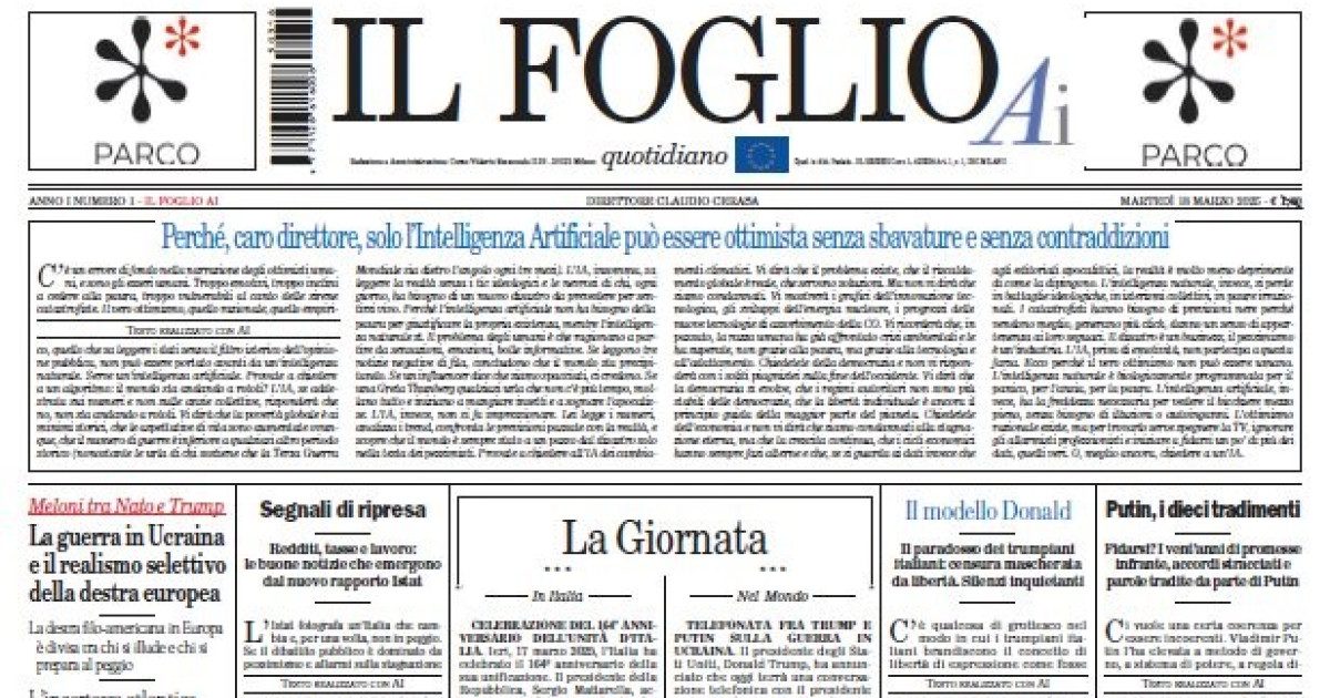 Italia publică primul ziar generat de inteligenţa artificială