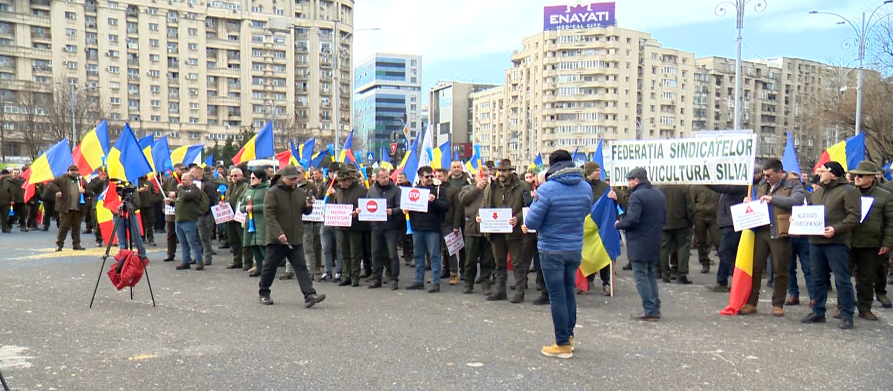 Protest în Piața Victoriei: Silvicultorii amenință cu greva generală dacă nu le sunt soluţionate revendicările. Care sunt cerințele lor