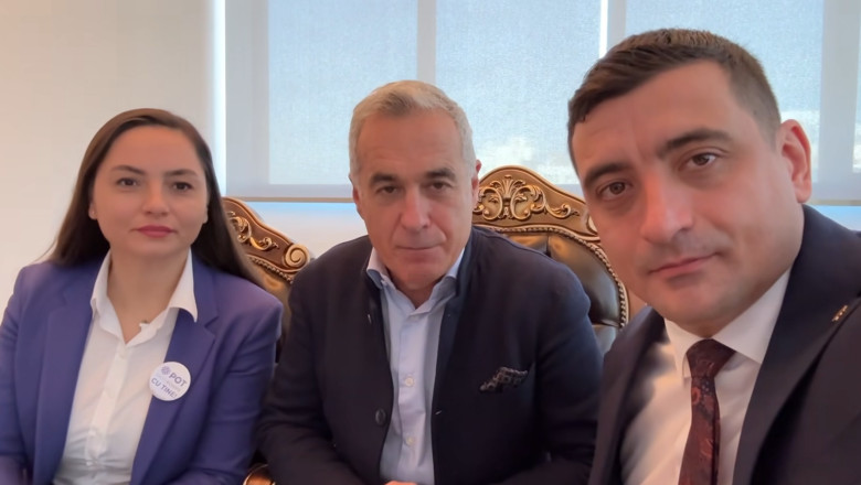 Călin Georgescu s-a întâlnit cu George Simion și Anamaria Gavrilă
