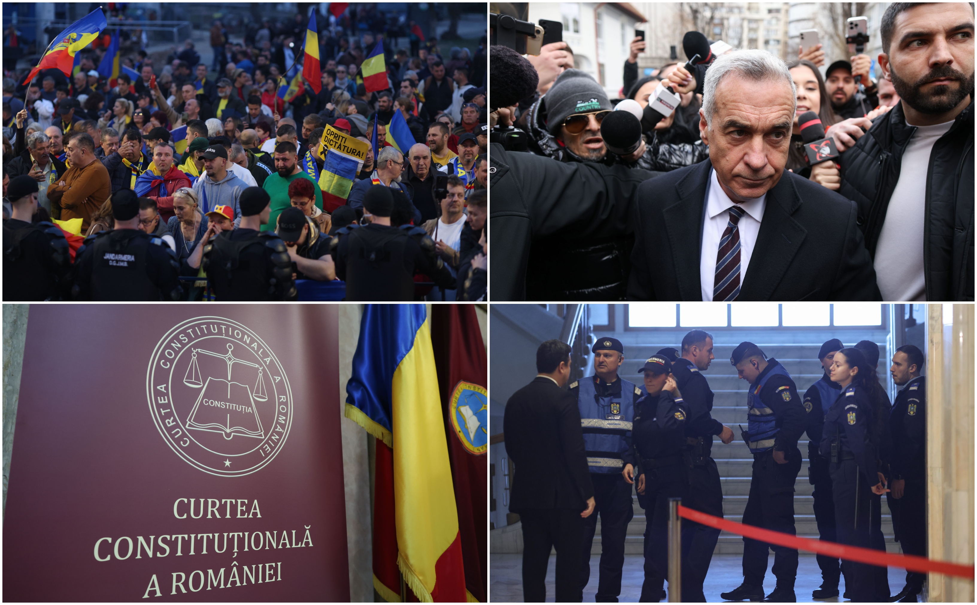 Sute de susținători ai lui Georgescu protestează în fața CCR. Cum au reacționat când Curtea a respins definitiv candidatura acestuia