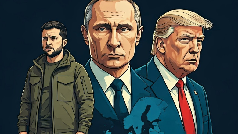 Zelensky,,Putin,,Trump,And,Europe