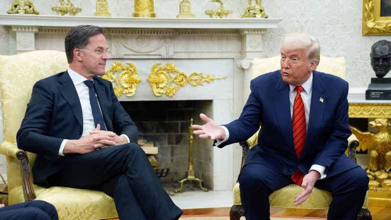 Donald Trump Meets With Mark Rutte in Washington