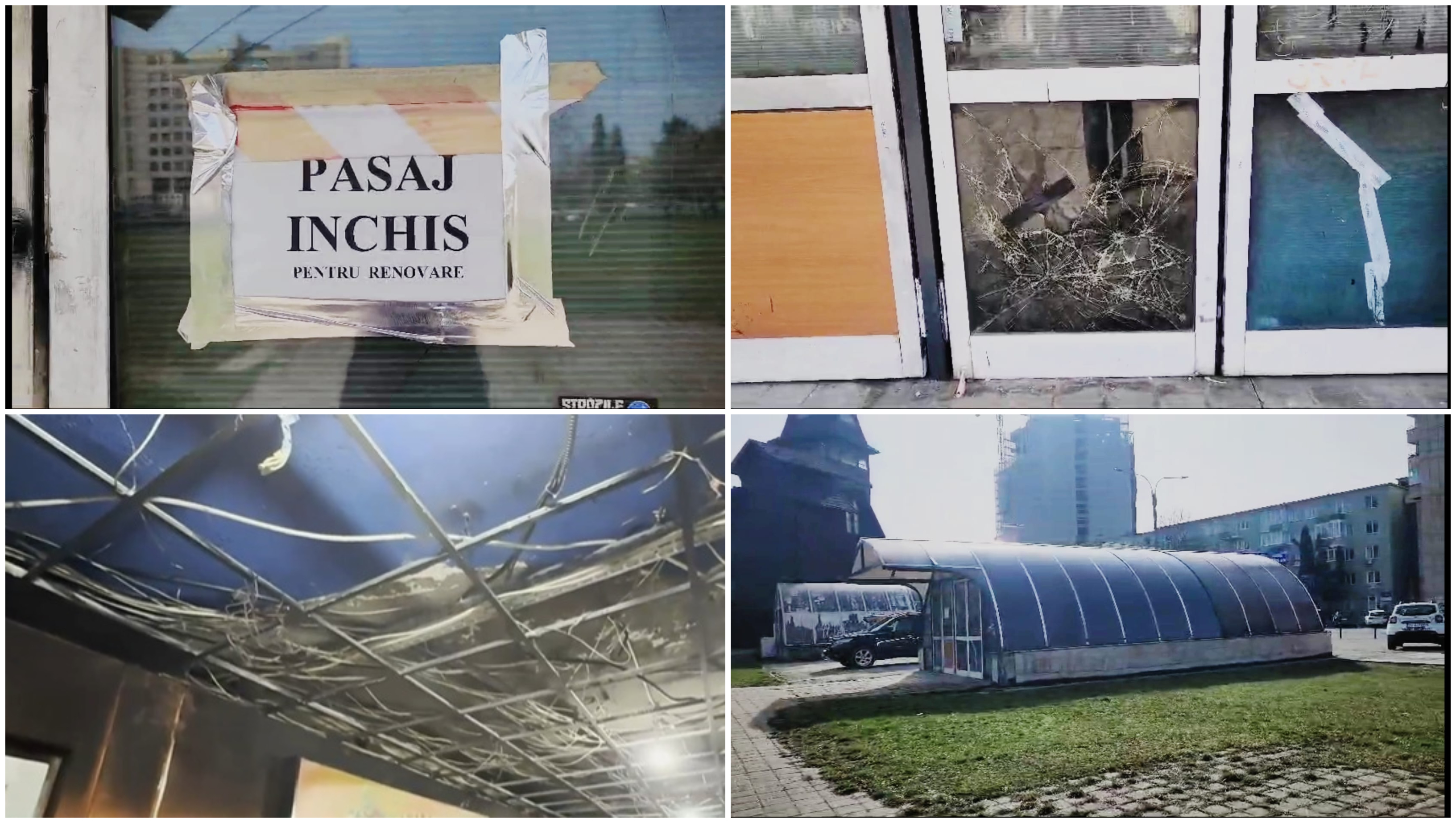„E focar de infecție”. Pasaje lăsate în paragină în centrul Brașovului, pericol pentru pietoni. Primăria amenință cu sancțiuni