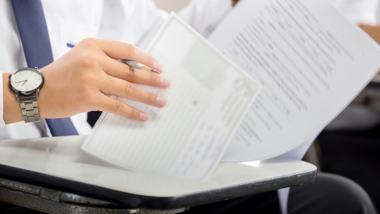 Proba scrisă la alegere a profilului și specializării. Foto Shutterstock