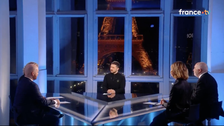 Interviul lui Zelenski pentru jurnaliștii EBU. Foto: Captură video