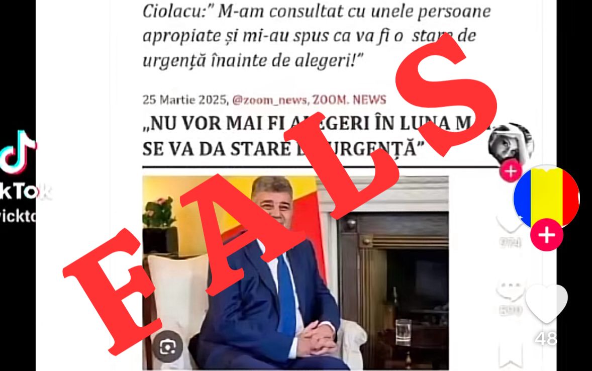 Guvernul demontează o informație de pe rețelele de socializare care anunță „stare de urgență, ca să rămână Bolojan președinte”