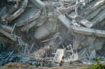 Collapsed building after an earthquake in Bangkok, Thailand -28 Mar 2025