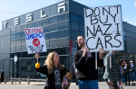 Tesla Takedown Protest In London