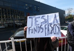 Tesla Takedown Protest In London