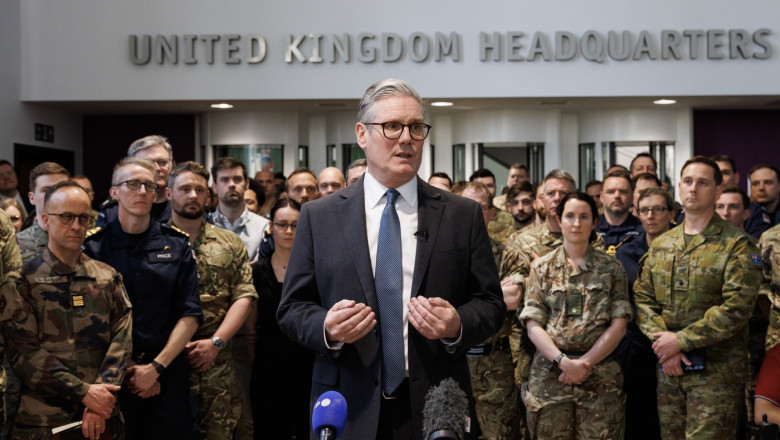 Prime Minister Keir Starmer visits PJHQ in Northwood