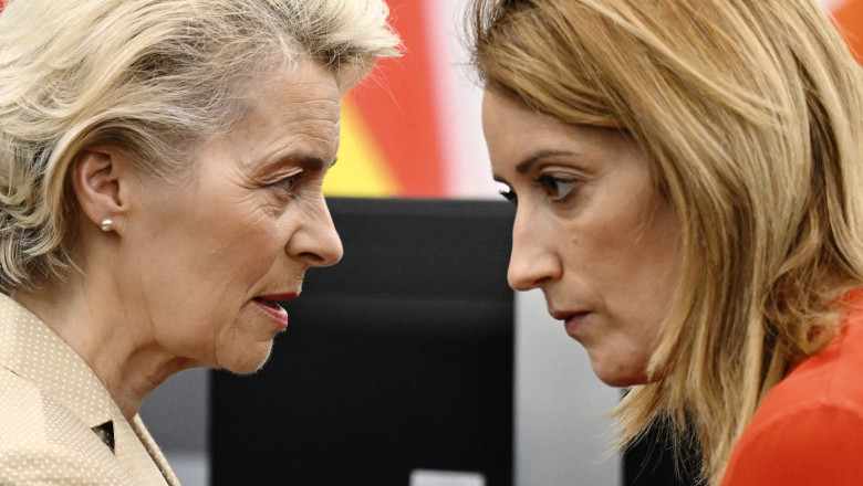 Von der Leyen, Metsola și Costa au zburat cu un charter de la Bruxelles la Luxemburg: 200 km. Comisia le ia apărarea
