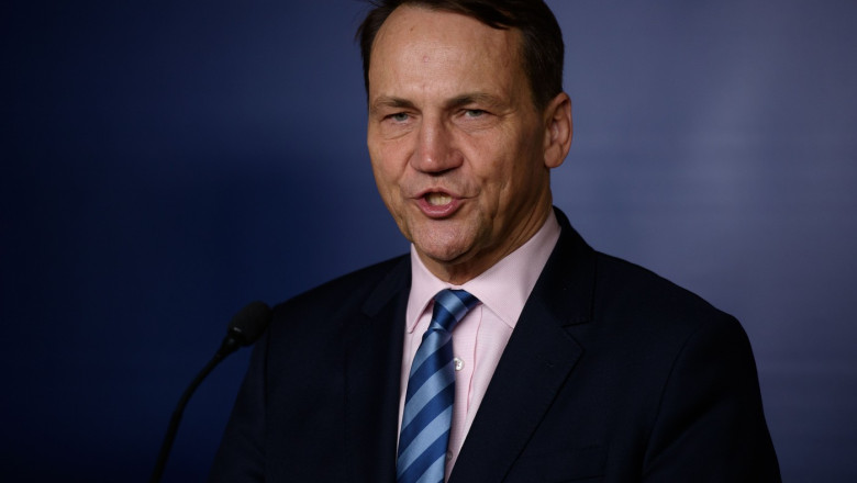 Polish Foreign Minister Radoslaw Sikorski Meets With Slovakian Counterpart Juraj Blanar, Warsaw, Poland - 13 Mar 2025