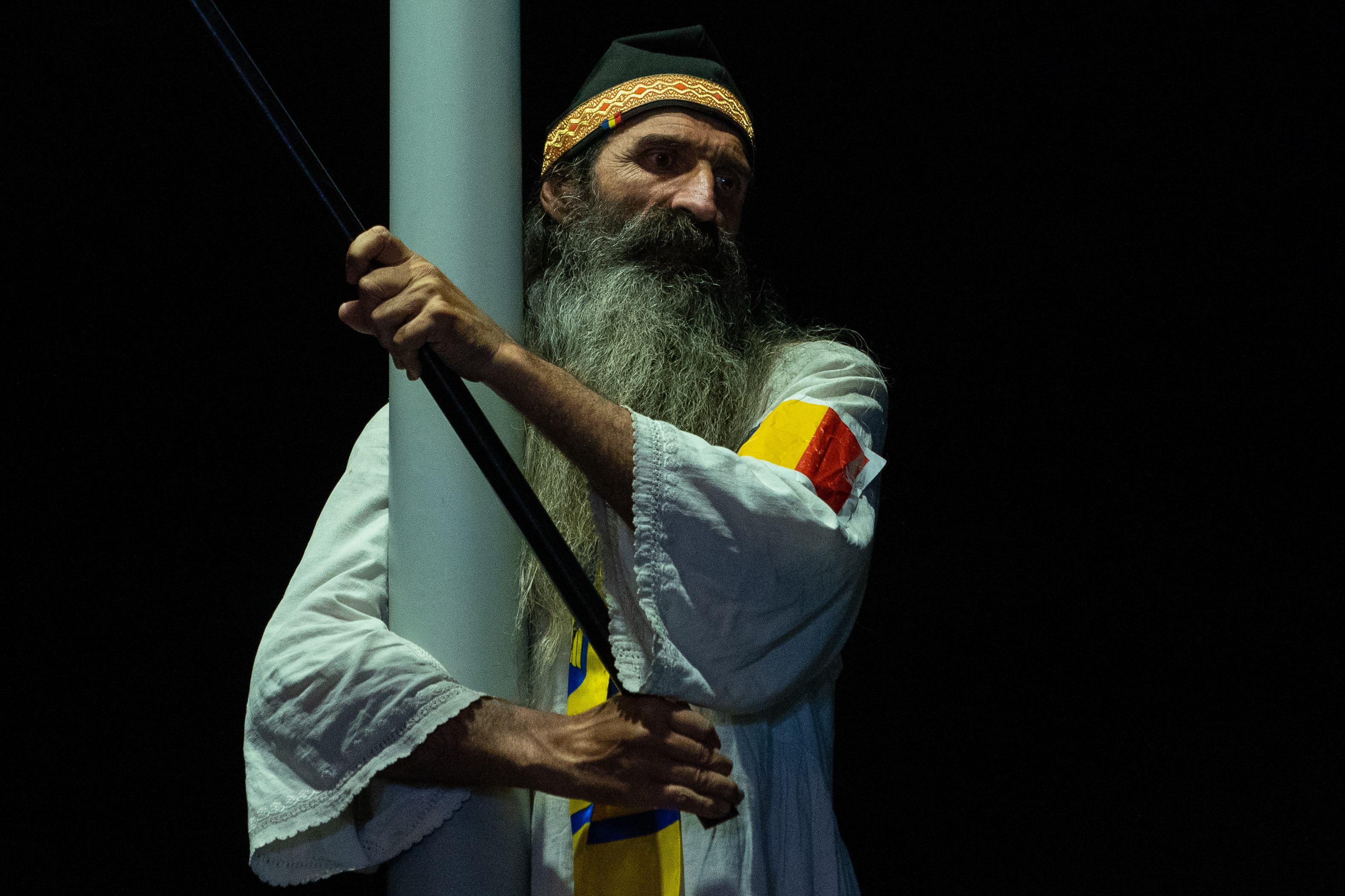„Stegarul Dac” a fost internat la psihiatrie după ce s-a urcat din nou pe o macara