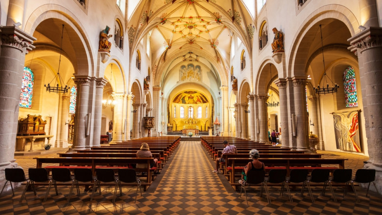 Koblenz,,Germany,-,June,27,,2018:,Basilica,Of,St.,Castor