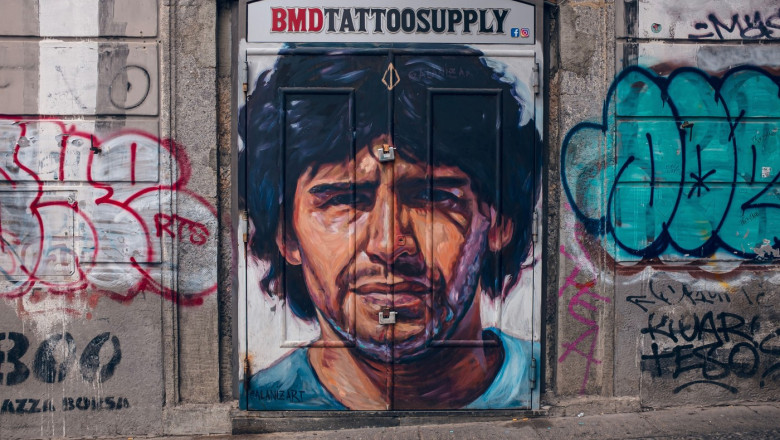 Diego Maradona graffiti