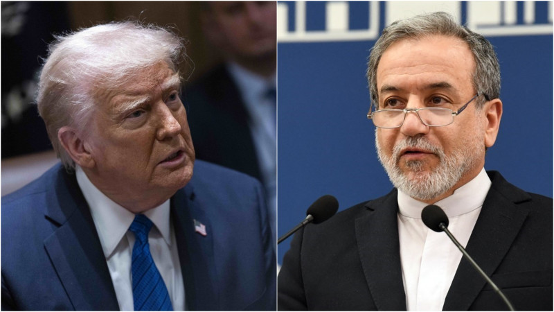 Ministrul de Externe al Iranului, Abbas Araghchi, și președintele american Donald Trump
