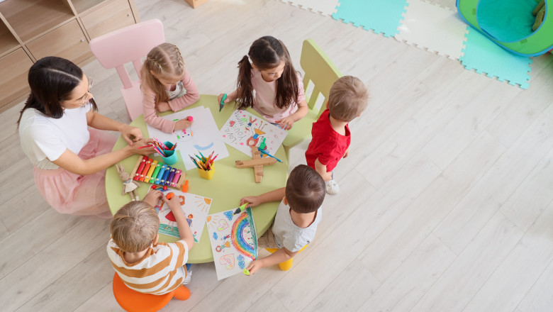 Grupe la creșă sau grădiniță în funcție de vârstă. Foto Shutterstock