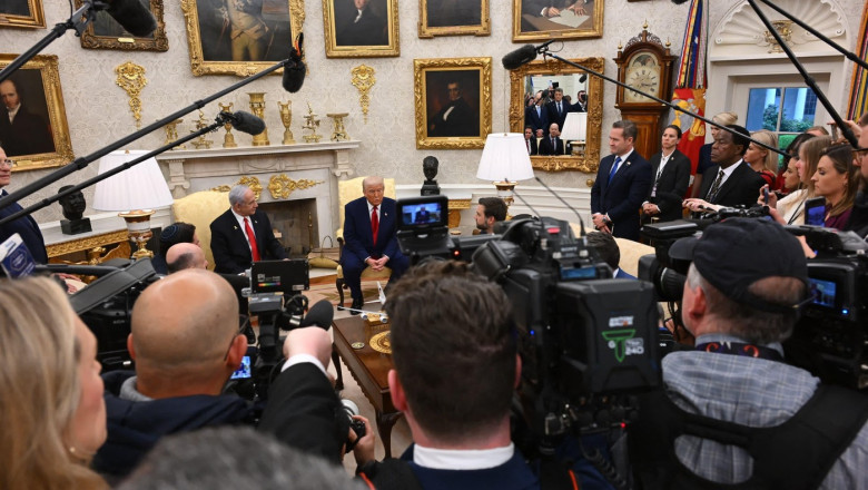 Donald Trump - Benjamin Netanyahu meeting in Washington DC