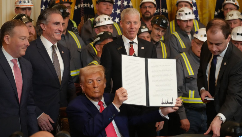 Donald Trump Signs Executive Order On Coal