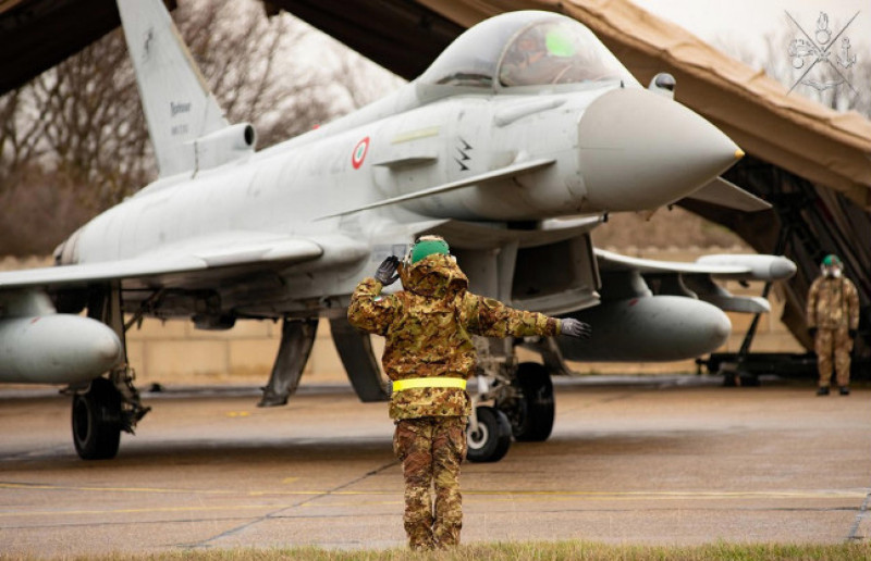 Ukraine: 4 Italian fighter planes on a NATO mission in Romania