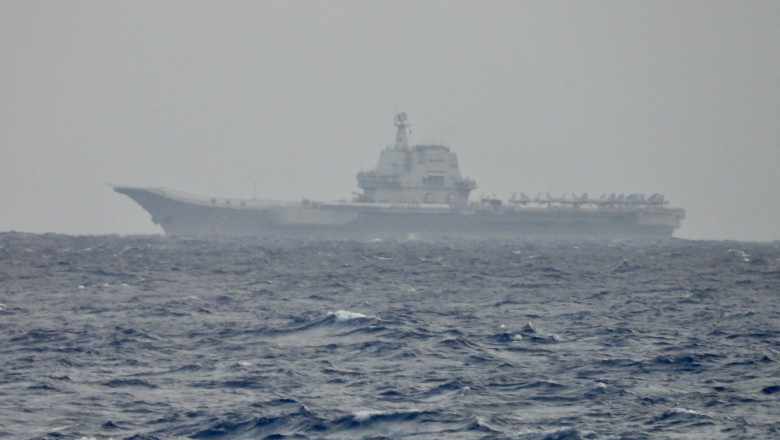 Chinese military ship near Taiwan