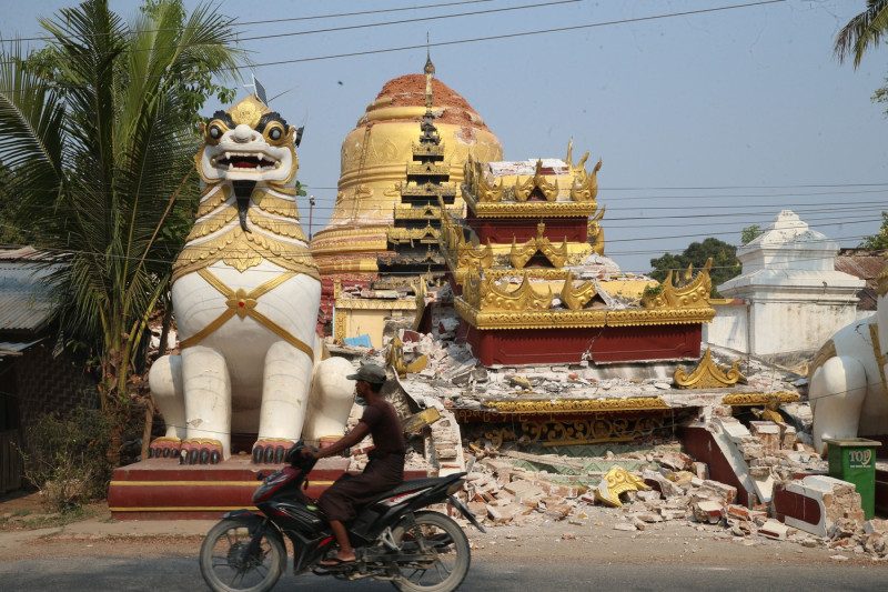 MYANMAR MANDALAY EARTHQUAKE AFTERMATH
