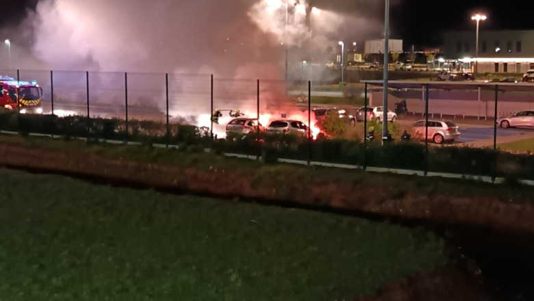 incendiu masini parcare inchisoare franta