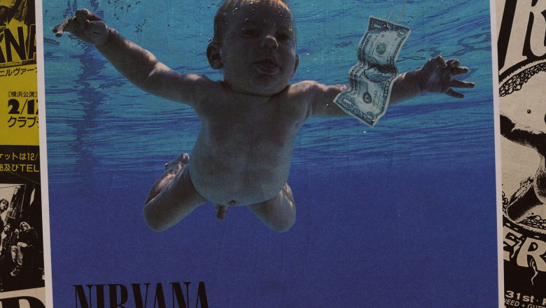 Vintage vinyl record cover. Nirvana-Nevermind, 1991